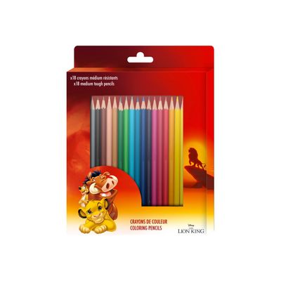 4891320439801-Bagtrotter Disney The Lion King - crayon de couleur (pack de 18)-P_79437802_1-0
