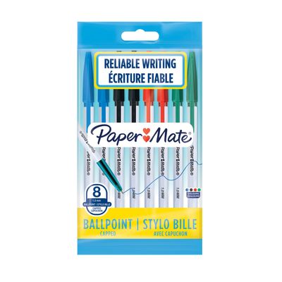 3026980844165-Paper Mate 045 - 8 Stylos à bille - couleurs assorties-P_79439258_1-0