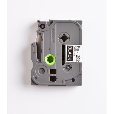 4977766685634-Brother TZe315 - Ruban d'étiquettes auto-adhésives - 1 rouleau (6 mm x 8 m) - fond noir écriture bla--2