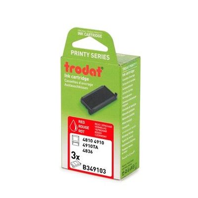 3459593491035-Trodat - 3 Encriers 6/4910 recharges pour tampon Printy 4810/4910 - rouge--1