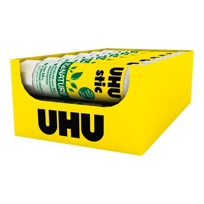 4026700377910-UHU stic ReNATURE - 12 Bâtons de colle - 40 g - Plastique écologique--0