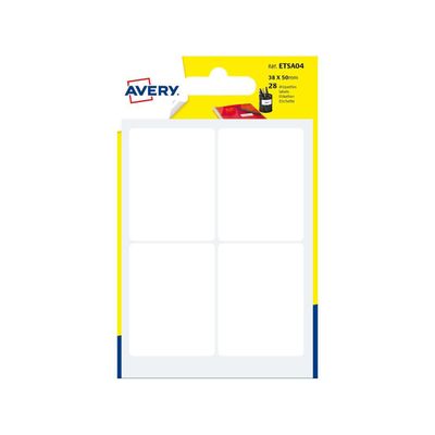 5014702026515-Avery - 28 Étiquettes multi-usages blanches - 38 x 50 mm - réf ETSA04--0