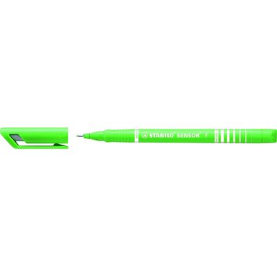 4006381491808-STABILO SENSOR F - Feutre d'écriture - pointe fine - vert clair--0
