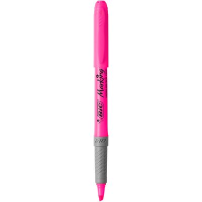 0070330331006-BIC Marking Highlighter Grip - Surligneur - rose--0