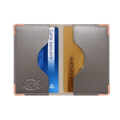 Color Pop Etui anti RFID pour 2 cartes bancaires disponible dans differentes couleurs metallisees Pas Cher Bureau Vallee