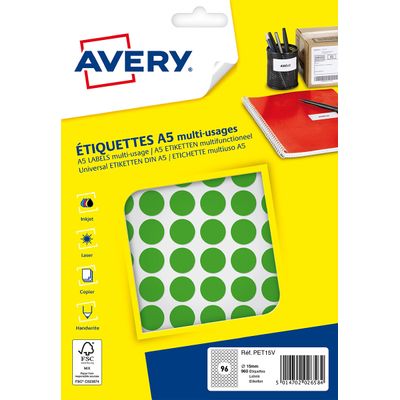 5014702026584-Avery - Etui A5 - 960 Pastilles adhésives - vert - diamètre 15 mm--0