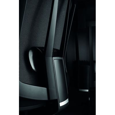3700339883615-Fauteuil de bureau SHADE - accoudoirs réglables - appuie-tête réglable - noir et rouge--1