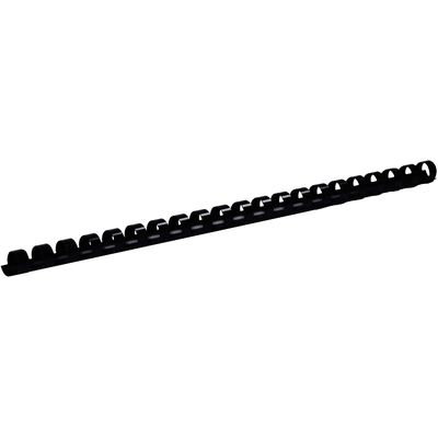 3584770910273-DSB - 100 anneaux de reliure en plastique - 12 mm - jusqu'à 80 feuilles - noir--0