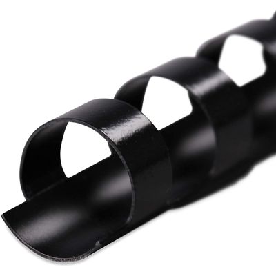 3584770910273-DSB - 100 anneaux de reliure en plastique - 12 mm - jusqu'à 80 feuilles - noir--1