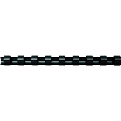 3584770910273-DSB - 100 anneaux de reliure en plastique - 12 mm - jusqu'à 80 feuilles - noir--2
