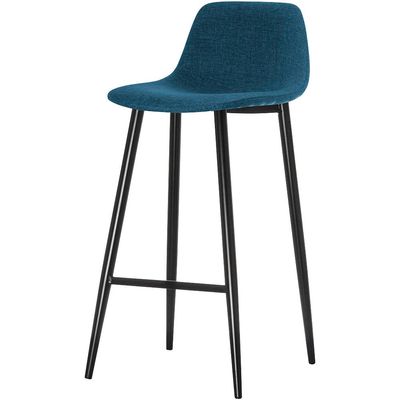 3660141233056-Lot de 2 tabourets MUST - pied noir - assise bleue--1