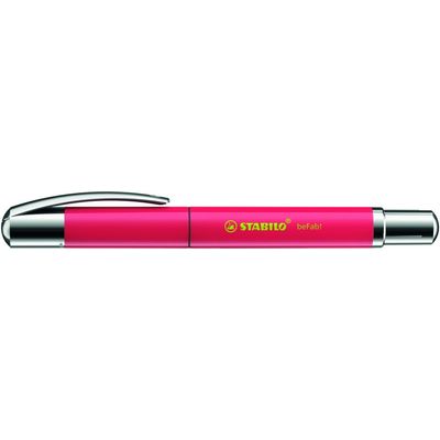 4006381551854-STABILO beFab! - Roller encre bleue - 0,5 mm - corps large - rouge--1