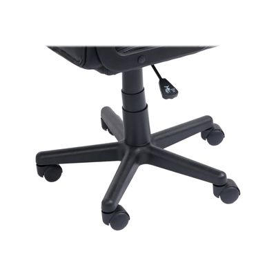 3760185029438-Fauteuil gamer ANZIO - accoudoirs fixes - noir et blanc-Gros plan-5