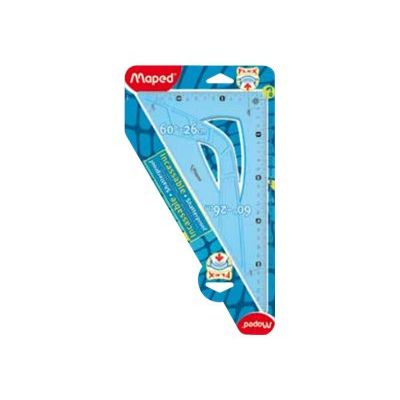3154142446268-Maped Flex équerre  26 cm  60° plastique incassable-Avant-0