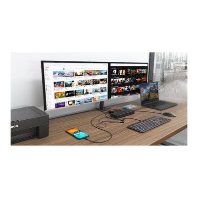8595611704079-i-Tec - Station d'accueil - USB-C / Thunderbolt 3 - DVI, HDMI - GigE - Europe-Angle gauche-7