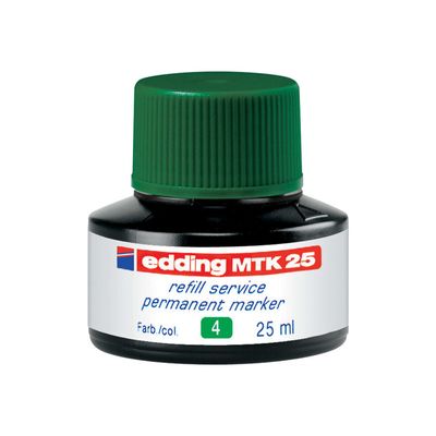4004764780457-edding MTK 25 - Recharge d'encre pour marqueur permanent - vert-Avant-0