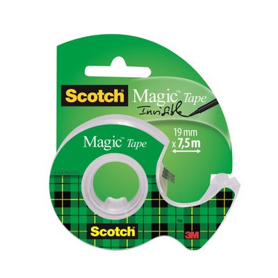 0051131592292-Scotch Magic - Ruban adhésif - 19 mm x 7,5 m - avec dévidoir--0