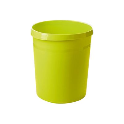 4012473090095-HAN GRIP - corbeille à papier - 18 L - polypropylène (PP), plastique - citron-Avant-0