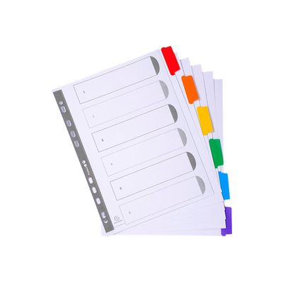 Intercalaires Classeur A4 Lot De 5 - Plastique, Onglets Jan-Dec - Pour Organisation Bureau Ou Maison