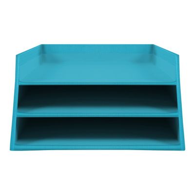 9002493116993-Exacompta Teksto - Corbeille à courrier en carton A4+ - disponible dans différentes couleurs-Avant-4