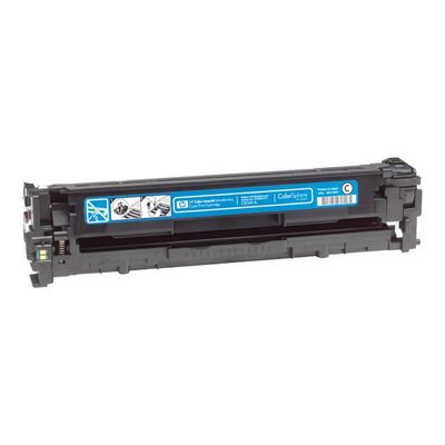 0009998001945-HP 125A - cyan - cartouche laser d'origine-Angle gauche-1