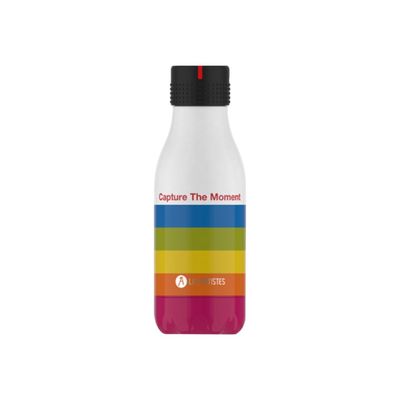 3614300042577-Les Artistes Paris - Gourde Bouteille isotherme 280 ml - Camera - acier inoxydable-Avant-0