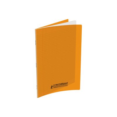 3020121206966-Conquérant Classique - Cahier polypro A4 (21x29,7cm) - 96 pages - grands carreaux (Seyes) -Angle gauche-0