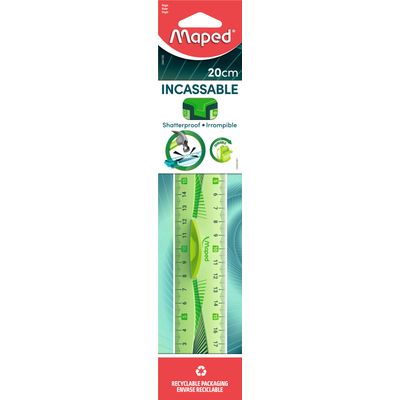 3154142441201-Maped Incassable - Règle double décimètre 20 cm - incassable - disponible dans différentes couleurs--1