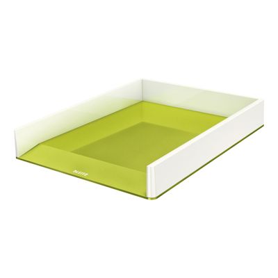 4002432113613-Leitz WOW Dual Colour - Corbeille à courrier - vert métallisé-Angle droit-1