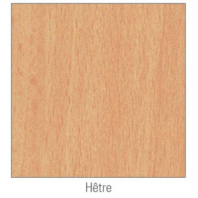3253310149915-Bureau droit IDRA - Vague à droite - L140 cm - Pieds blancs - Plateau imitation Hêtre--3