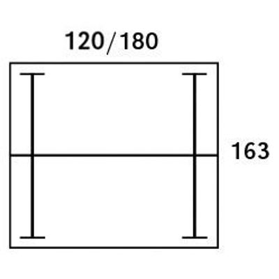 0404000121602-Bureau Bench IRIS - L120 cm - Plan de départ - Pieds blanc - plateau imitation Hêtre--5