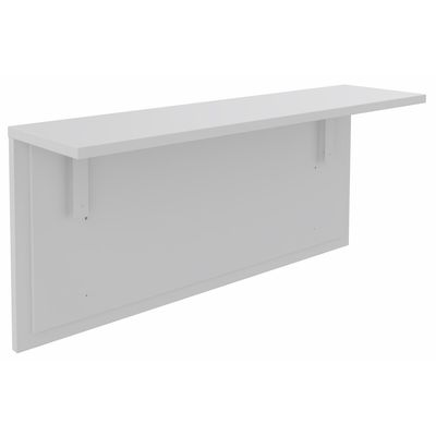 3253310333406-Tablette pour banque d'accueil OLA - réglable en hauteur - L140 x P30 cm - equerre blanche (A positionner sur module haut ou retour direct ha--0