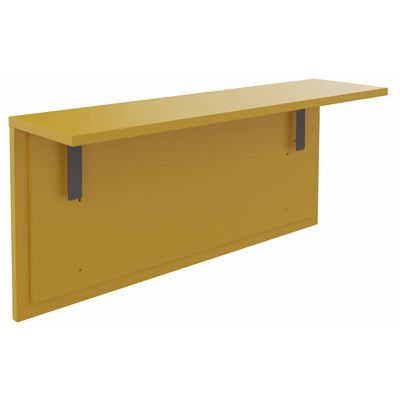 3253310229235-Tablette pour banque d'accueil OLA - réglable en hauteur - L100 x P30 cm - equerre carbone (A positionner sur module haut ou retour direct ha--0