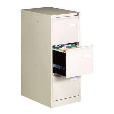 5020073257113-Classeur métallique monobloc professionnel - 3 tiroirs - H102 x L41 x P62 cm - beige--0