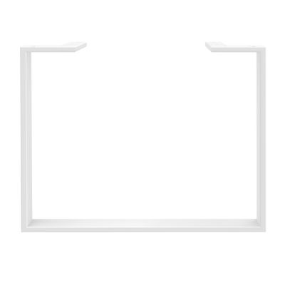 3253310146211-Bureau LOFTER Manager - L180 x P100 x H72,5 cm - console retour à gauche (tiroirs) - pieds blanc - plateau imita--1