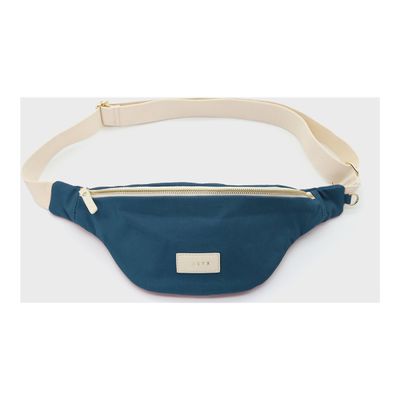 3701506203892-Casyx - Étui de ceinture - 100 % coton biologique - bleu paon-Front-0