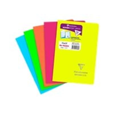 3037929416237-Clairefontaine Koverbook Neon - Carnet polypro 11 x 17 cm - 96 pages - petits carreaux (5x5mm) - disponible dans-Front-0