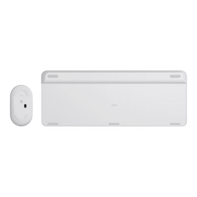 5099206086555-Logitech Slim Wireless Combo MK470 - Ensemble clavier et souris - blanc cassé-Back-4