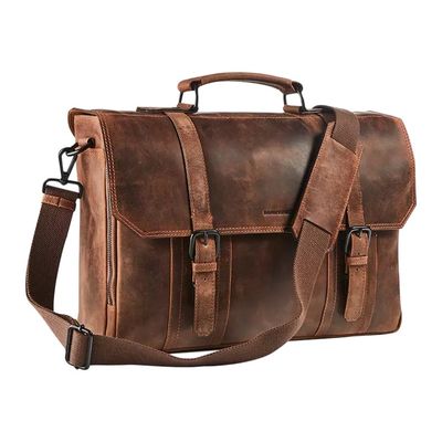 5413082194140-Maverick The Original - Sacoche pour ordinateur portable - 15.6" - brun-Left-angle-2