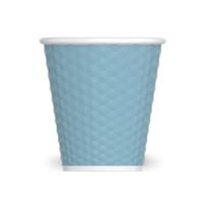 3614300011252-Les Artistes Timeless - Tasse en porcelaine nid d'abeille - 180 ml - bleu clair-Front-0