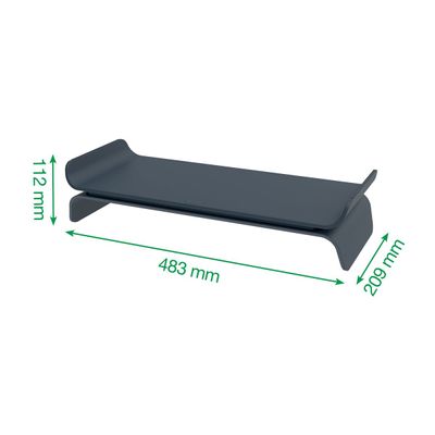 4002432134823-Leitz Ergo - Support pour moniteur - ajustable - gris foncé-Right-angle-0