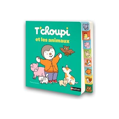 9782095029425-T'choupi et les animaux - T'choupi - par Courtin Thierry - livre d'images (relié)-Right-angle-0