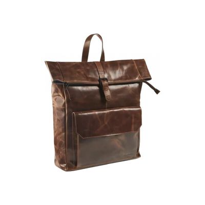 5413082195741-Maverick The Original - Sac à dos pour ordinateur portable - cuir - 15.6" - brun-Left-angle-3