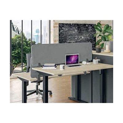 3253310545991-Écran de séparation acoustique pour bureau (sans support de fixation) - L160 x h40 cm - gri-Left-angle-1