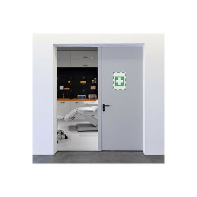 4005546406589-Durable Duraframe Magnetic Security - Cadre d'affichage magnétique bicolore - A4 - vert/blanc-Front-12