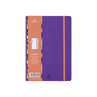 3108725881632-Oberthur Carmen - Carnet de notes souple A5 - ligné - 200 pages - violet-Front-4