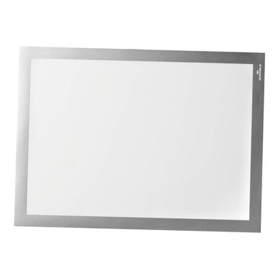4005546407180-Durable Duraframe Grip -  Cadre d'affichage auto-agrippant - A4 - argent - pour les surfaces-Right-angle-1