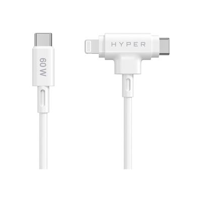 6941921149376-HyperJuice - Câble Lightning - 24 pin USB-C mâle pour 24 pin USB-C, Lightning mâle - 1.5 m - bl-Front-0