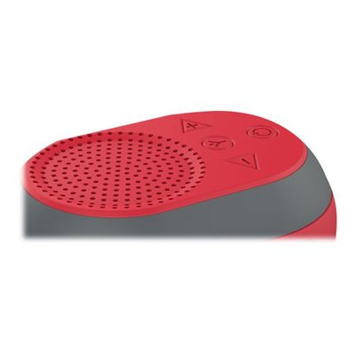 3760206482631-Ryght Pocket 2 - Enceinte bluetooth - noir et rouge-Close-up-1