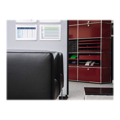4005546407180-Durable Duraframe Grip -  Cadre d'affichage auto-agrippant - A4 - argent - pour les surfaces en ti-Front-6